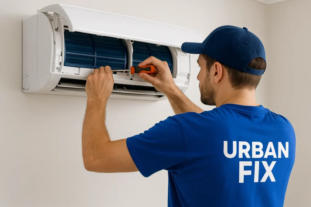 Urban Fix technician providing home appliance and AC repair services in Bikaner – professional doorstep service