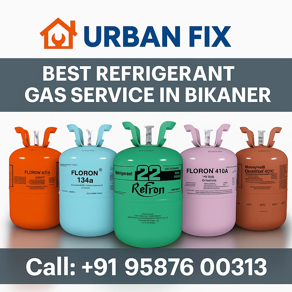 Refrigerant gas cylinders used for AC gas service – Urban Fix Bikaner