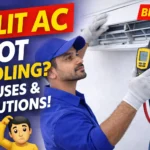 Split AC not cooling in bikaner properly – technician checking AC gas in Bikaner